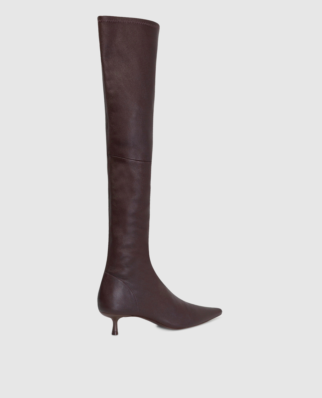 

Joni brown leather over the knee boots Simkhai