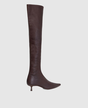 Simkhai Joni brown leather over the knee boots 525S022STLEA