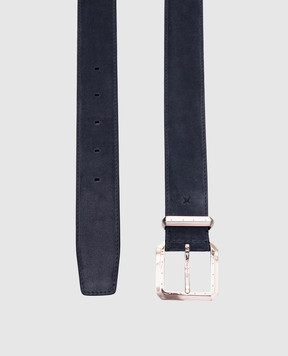 Stefano Ricci Blue suede belt N381SDA566P