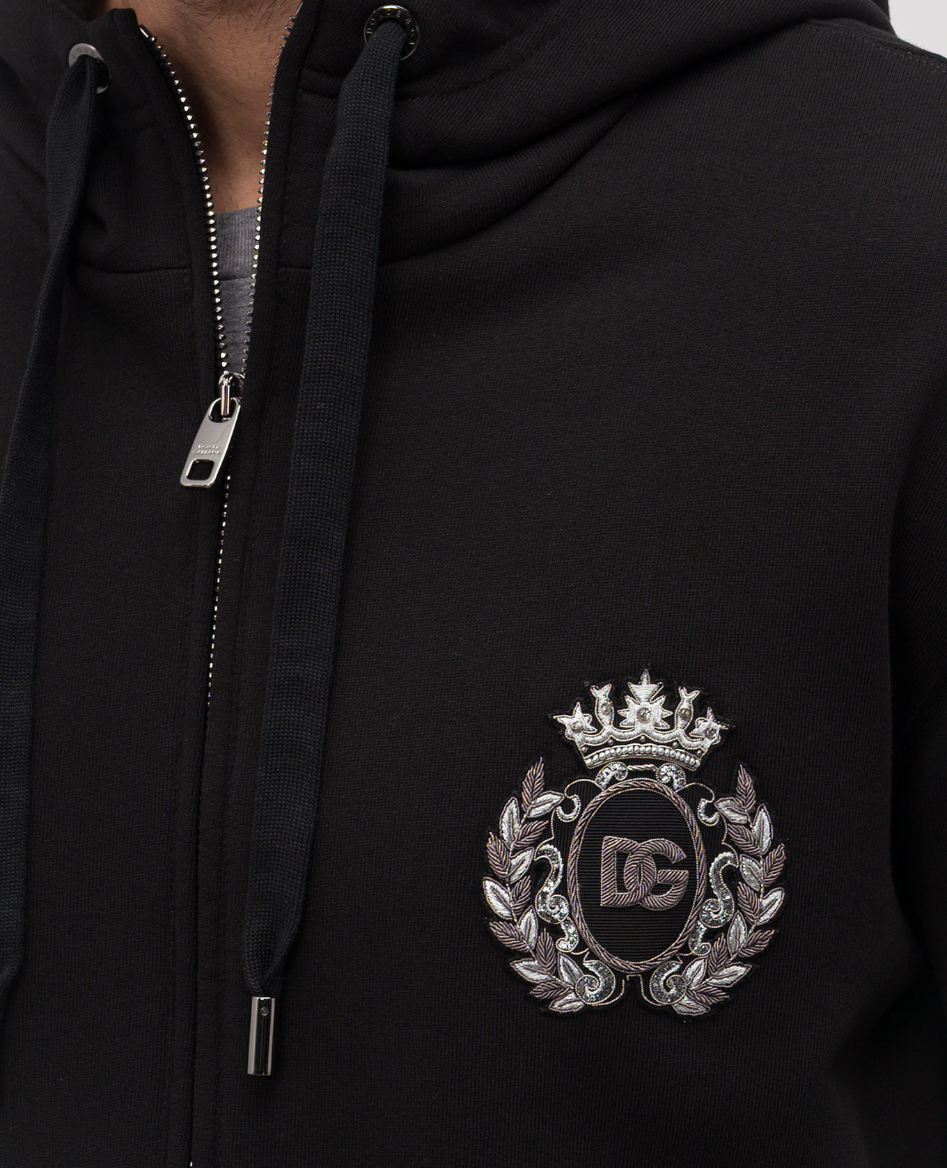 

Black sports jacket with logo Dolce&Gabbana