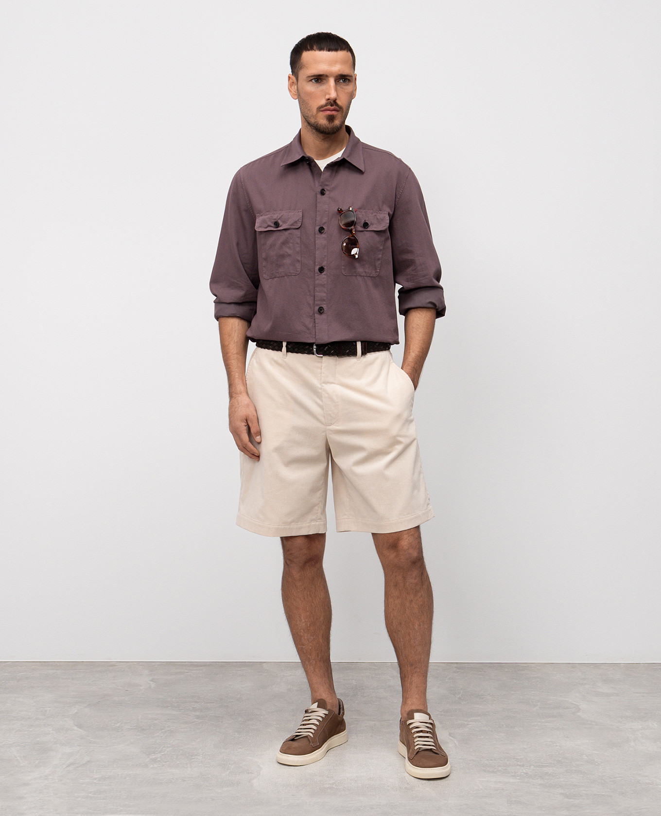 

Beige corduroy shorts Brunello Cucinelli