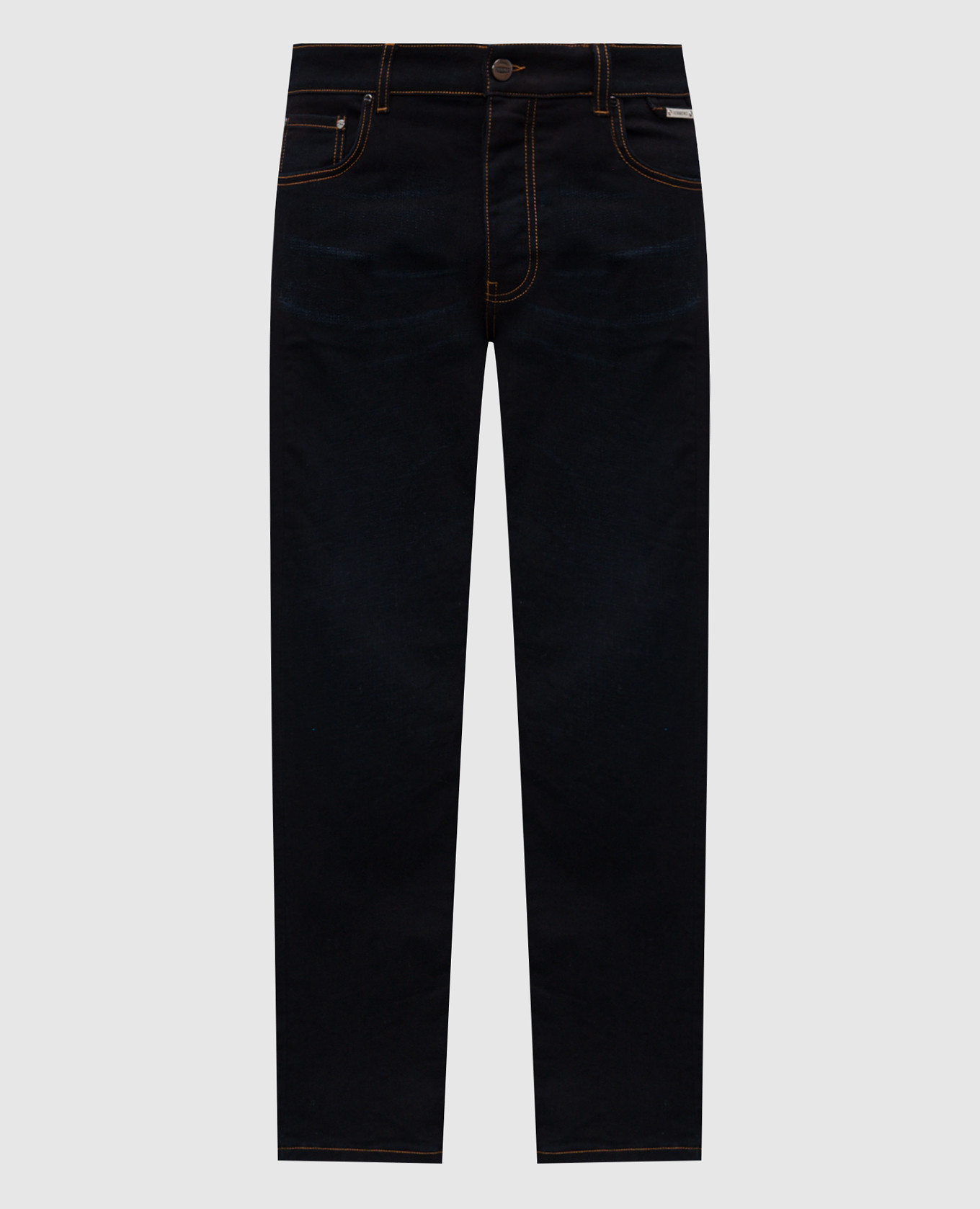Blue jeans with logo patch Iceberg