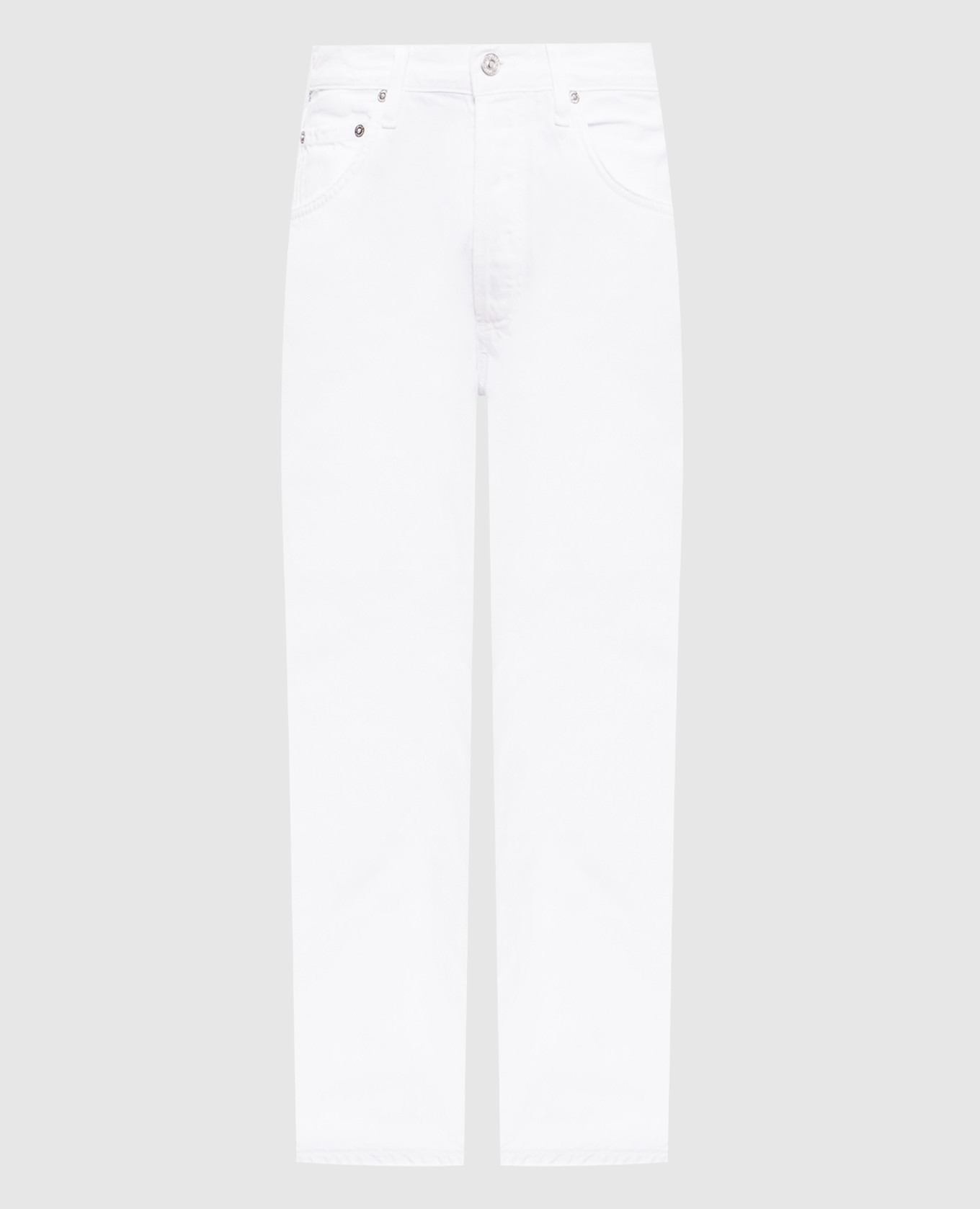 Winslow White Boyfriend Jeans with Leather Logo Patch CITIZENS OF HUMANITY
