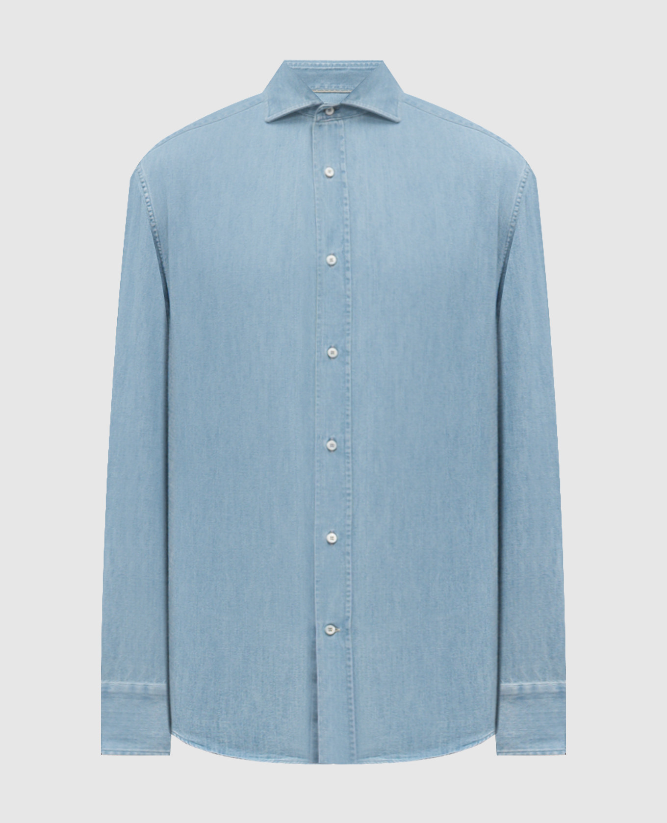 Blue denim shirt Brunello Cucinelli