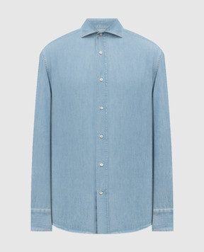 Brunello Cucinelli Blue denim shirt MH1921718