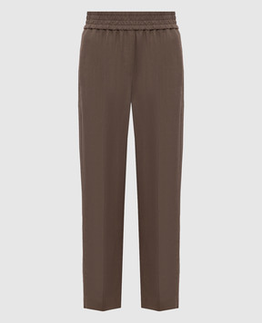 Brunello Cucinelli Brown linen pants MH126P7197