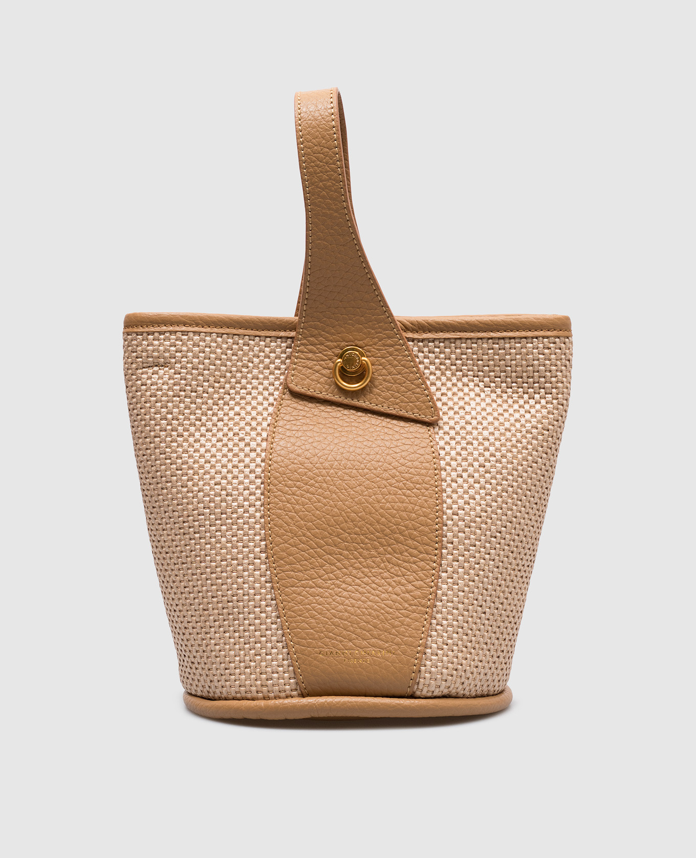 

Beige ESTER bucket bag with logo Gianni Chiarini