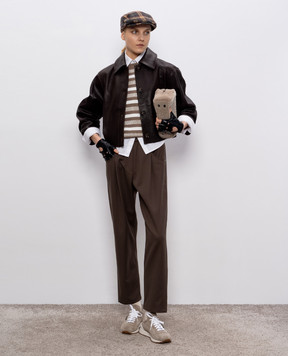 Brunello Cucinelli Brown striped jumper M19251500P