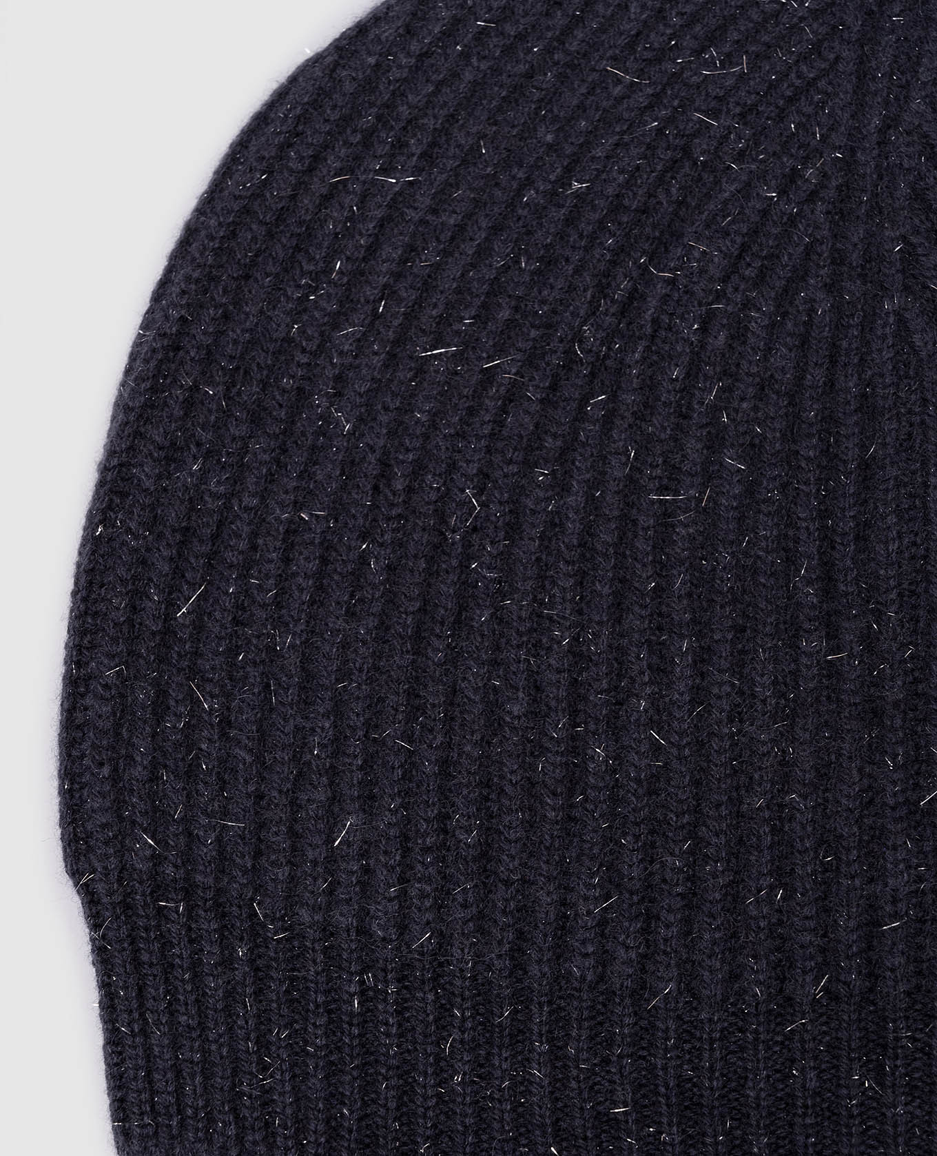 Blue hat with wool and silk with lurex Peserico 3
