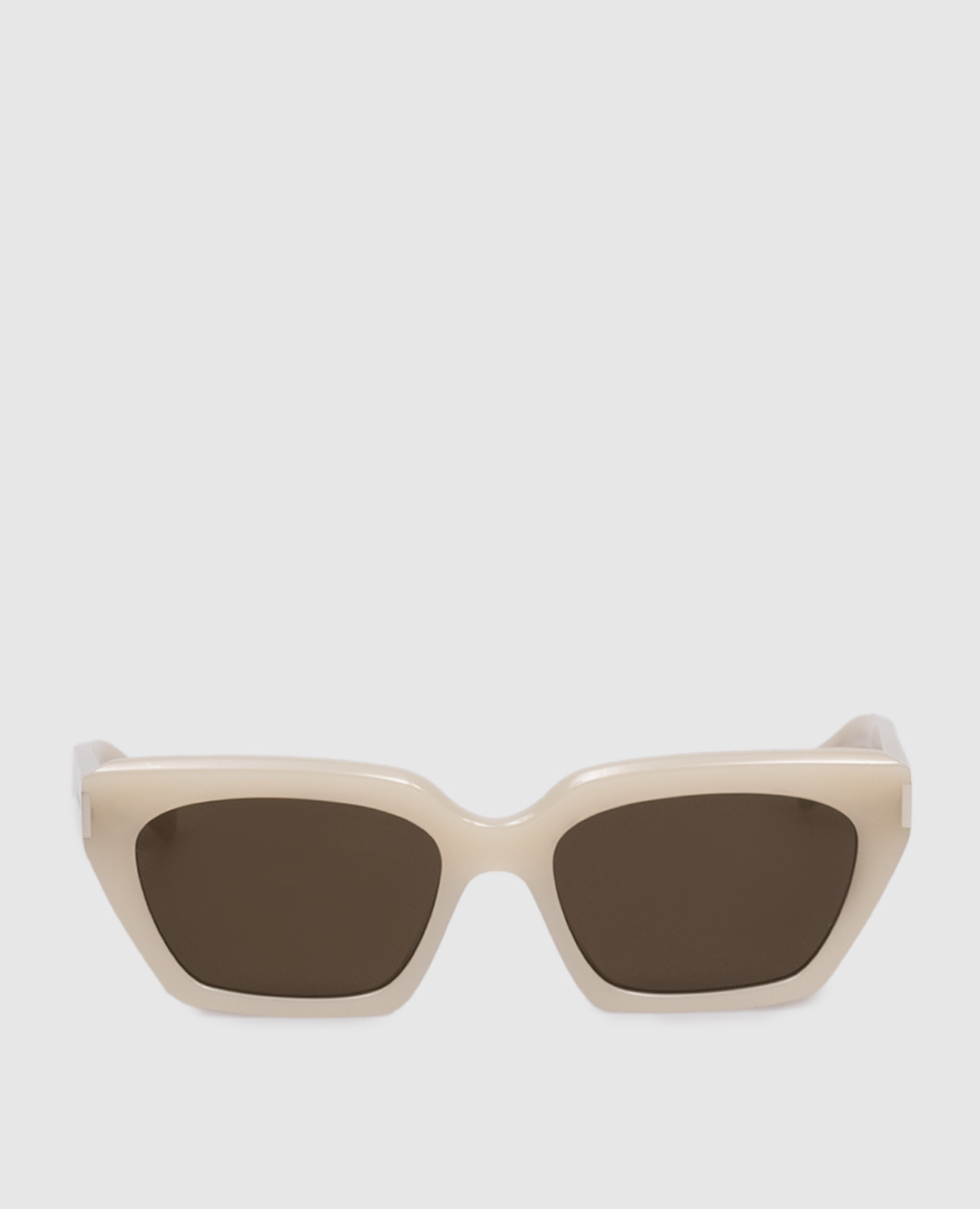 

Beige sunglasses with logo Saint Laurent
