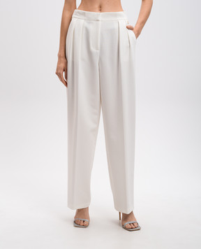 Twinset White pants with lurex 242AT2132