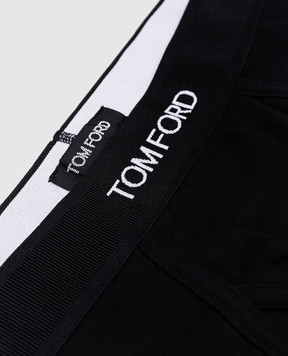Tom Ford Black briefs with logo T4LC11040
