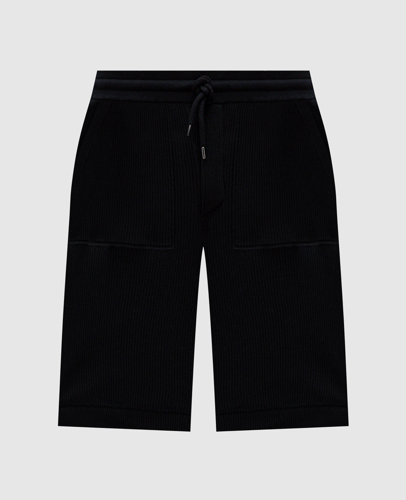 Black ribbed shorts Brunello Cucinelli