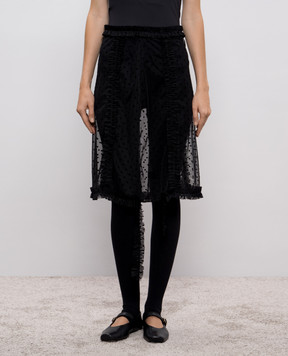 Rokh Black polka dot skirt R2CA204
