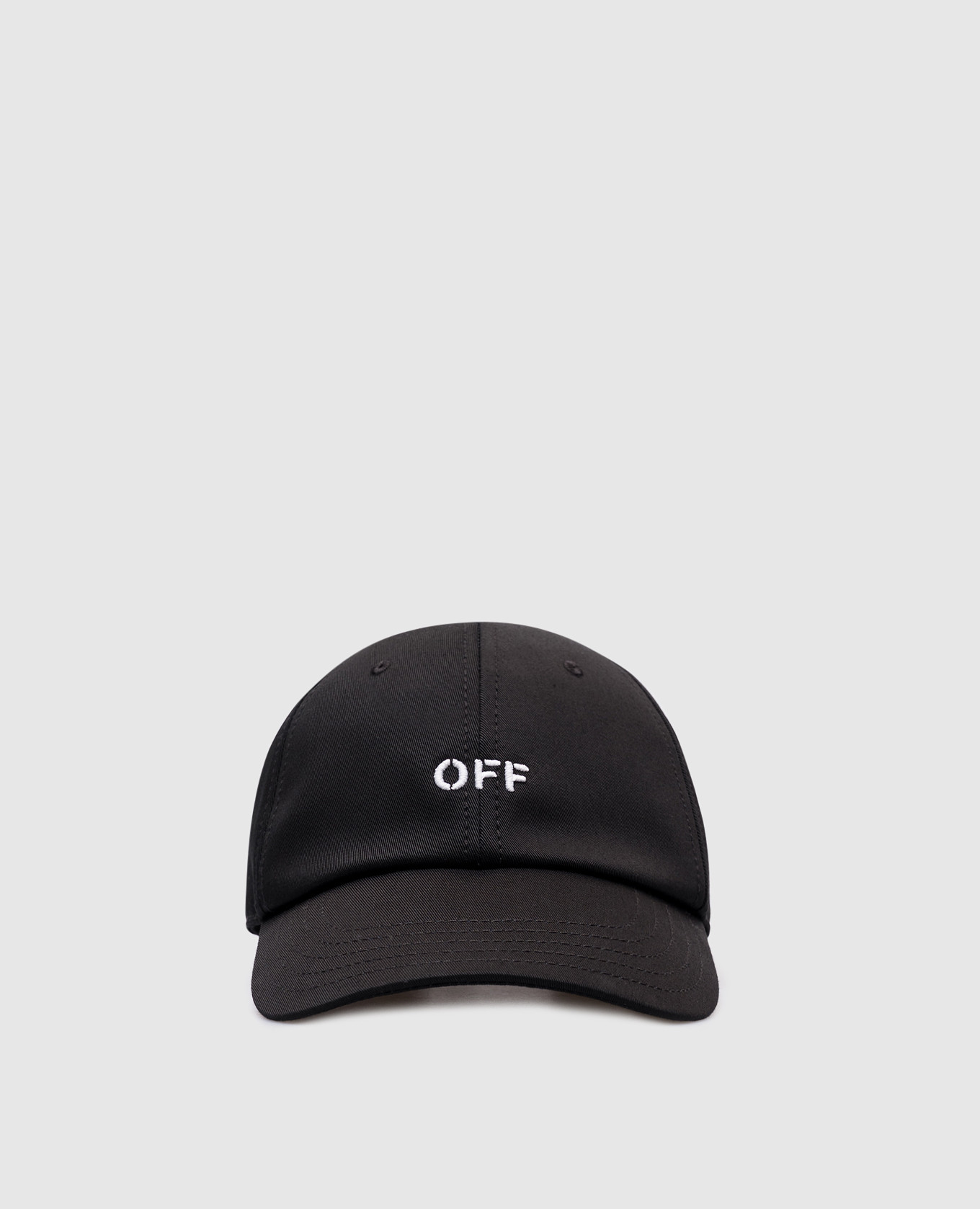 

Black cap with logo embroidery Off-White