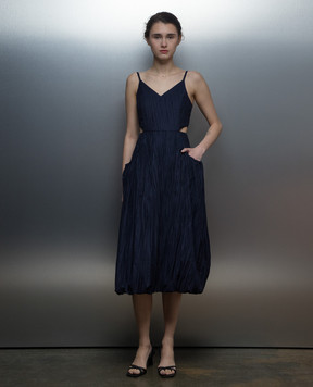Juun.j Blue dress with a reaper effect JW4671W50R
