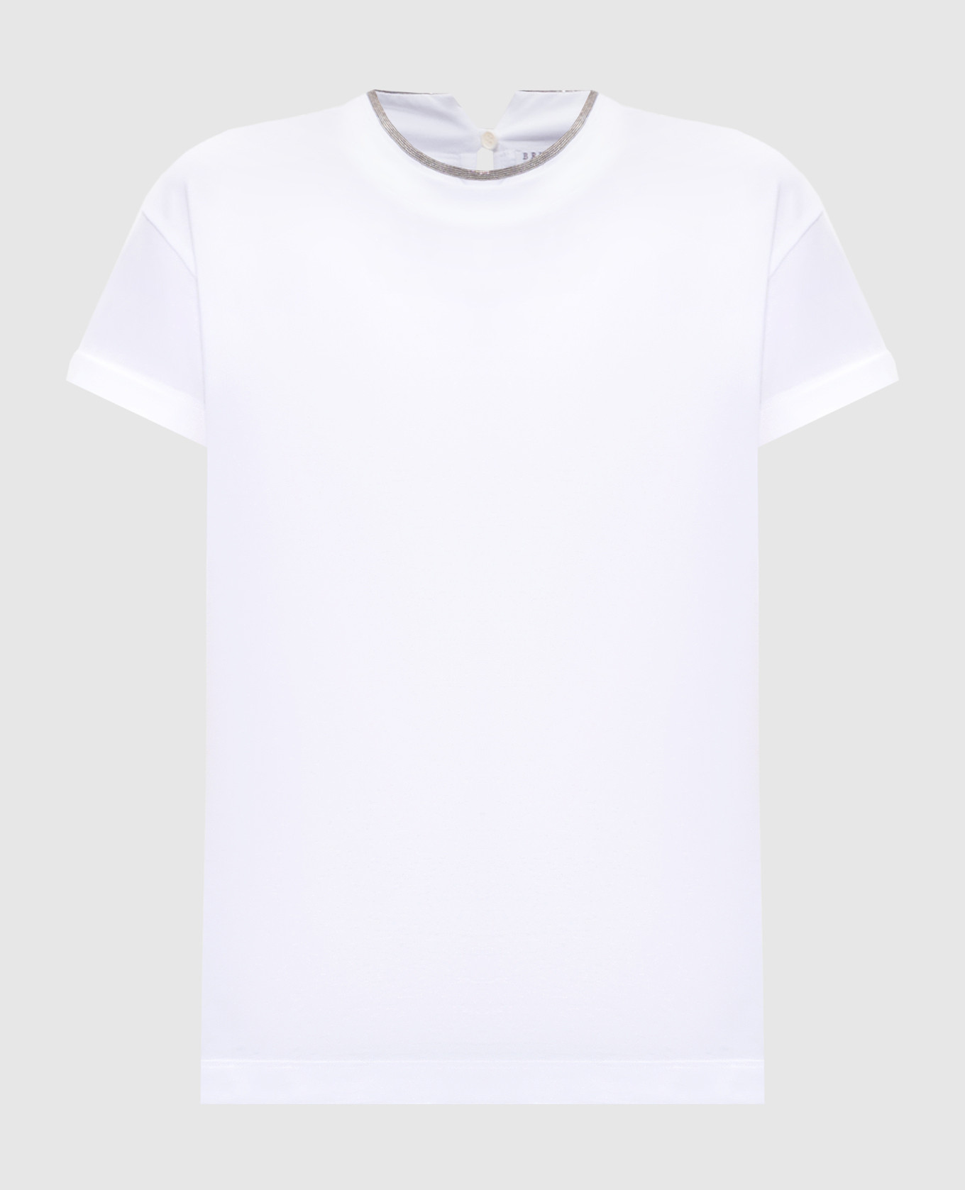 White T-shirt with a monil chain
