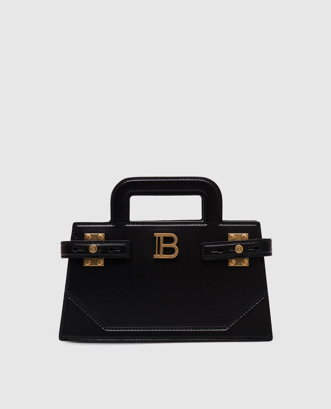 

Black leather mini bag B-Buzz Balmain