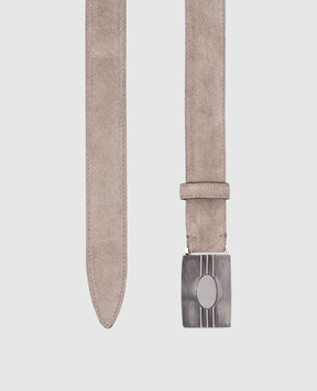 Brunello Cucinelli Beige suede belt MAUPH268