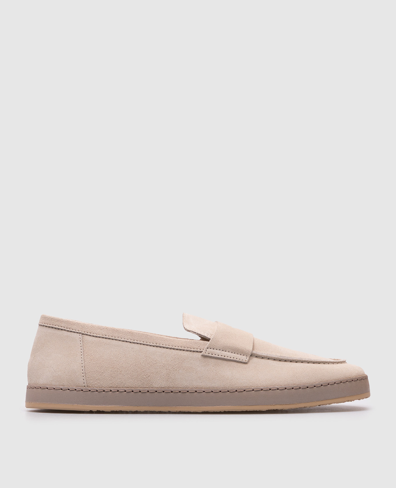 

Beige suede loafers Brunello Cucinelli