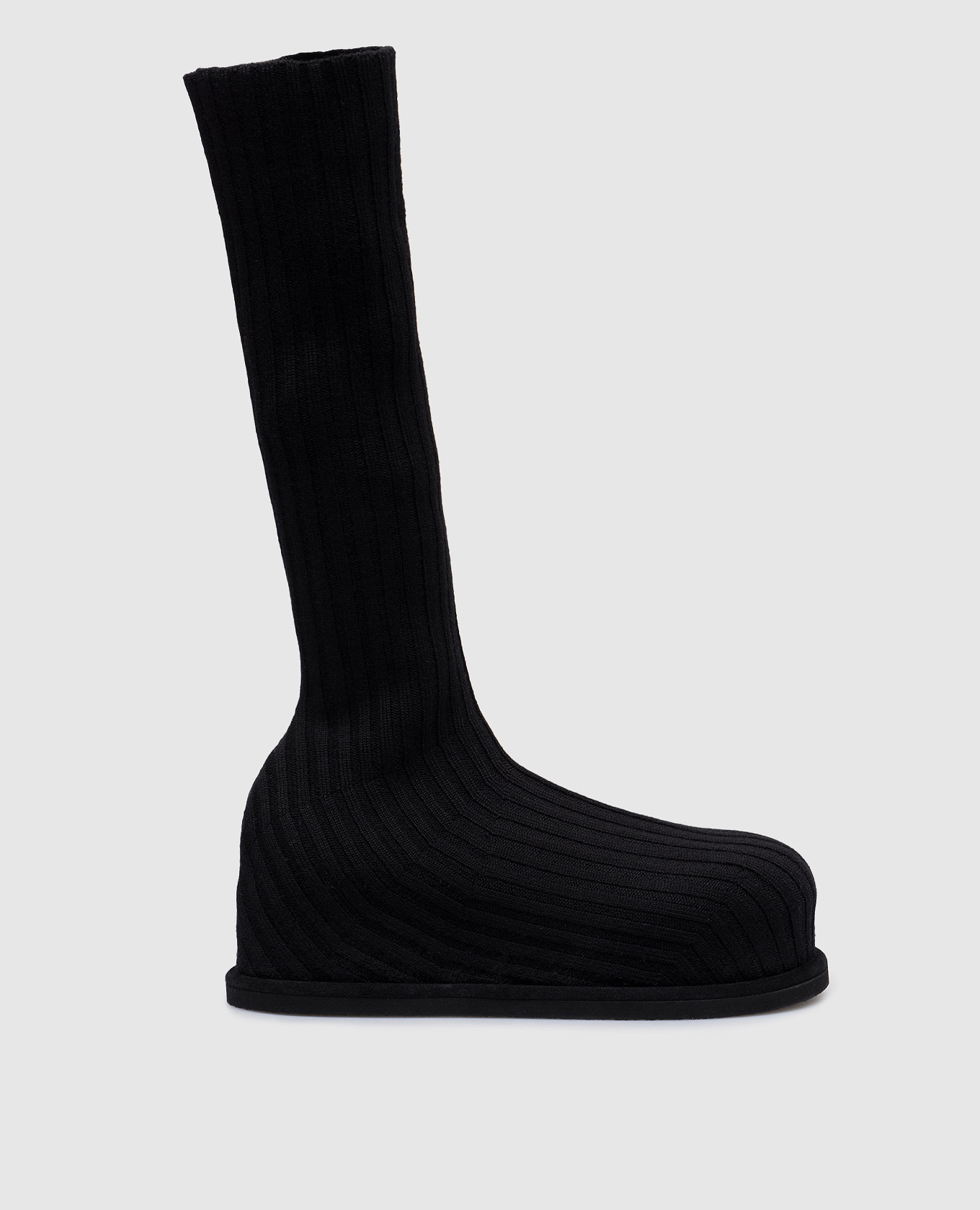 Veneda black boots in wool amina muaddi
