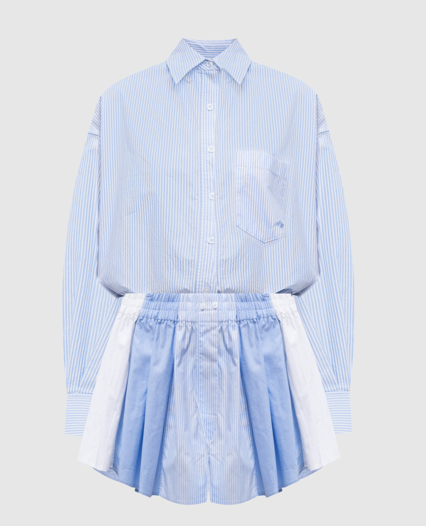 Blue striped jumpsuit Alexander Wang
