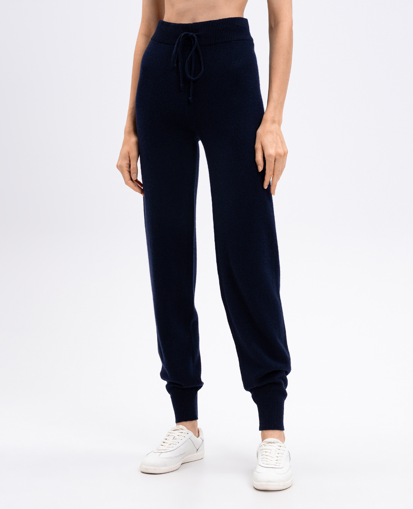 

Blue wool and cashmere joggers Twinset