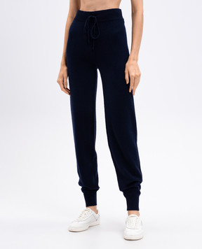 Twinset Blue wool and cashmere joggers 252TT3352