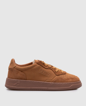 AUTRY MEDALIST brown nubuck sneakers AULMNU03