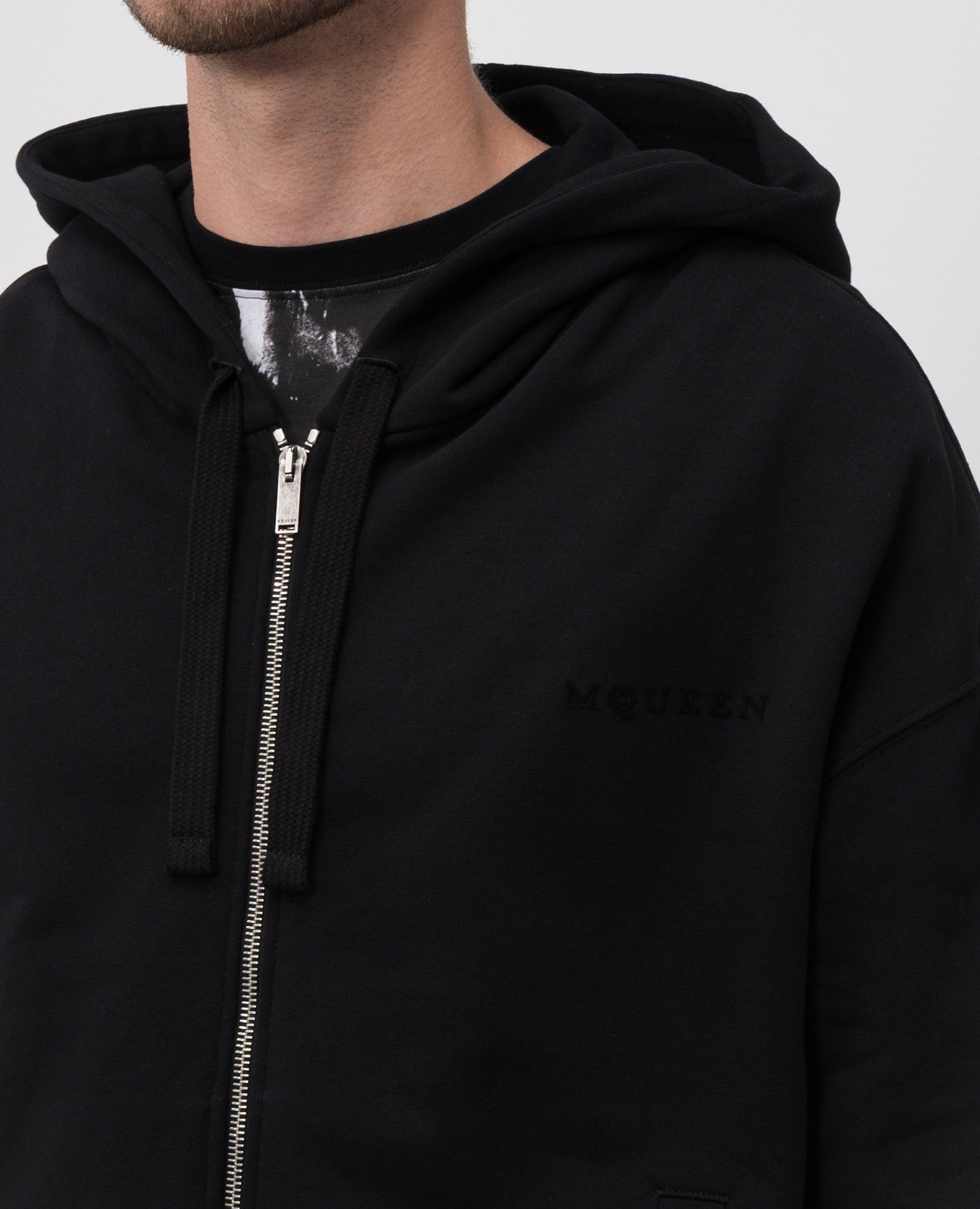 

Black sports jacket with logo Alexander McQueen