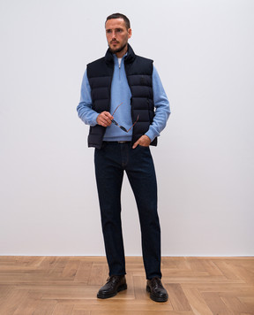 Cashmere&Whiskey Blue cashmere jumper MU8661312341R
