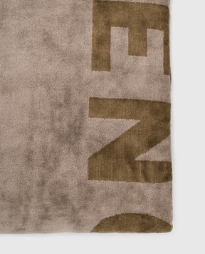 CDLP Grey terry double-sided towel with logo pattern MSW039112301