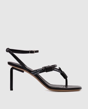 Off-White Allen black leather sandals OWIH05CS25LEA001