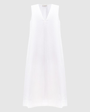 Asceno White linen dress Nisha D047F39C02