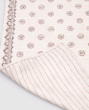 Brunello Cucinelli Beige silk scarf-pache MR8740091