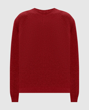 John Smedley Burgundy LYLLA cashmere and wool sweater LYLLA