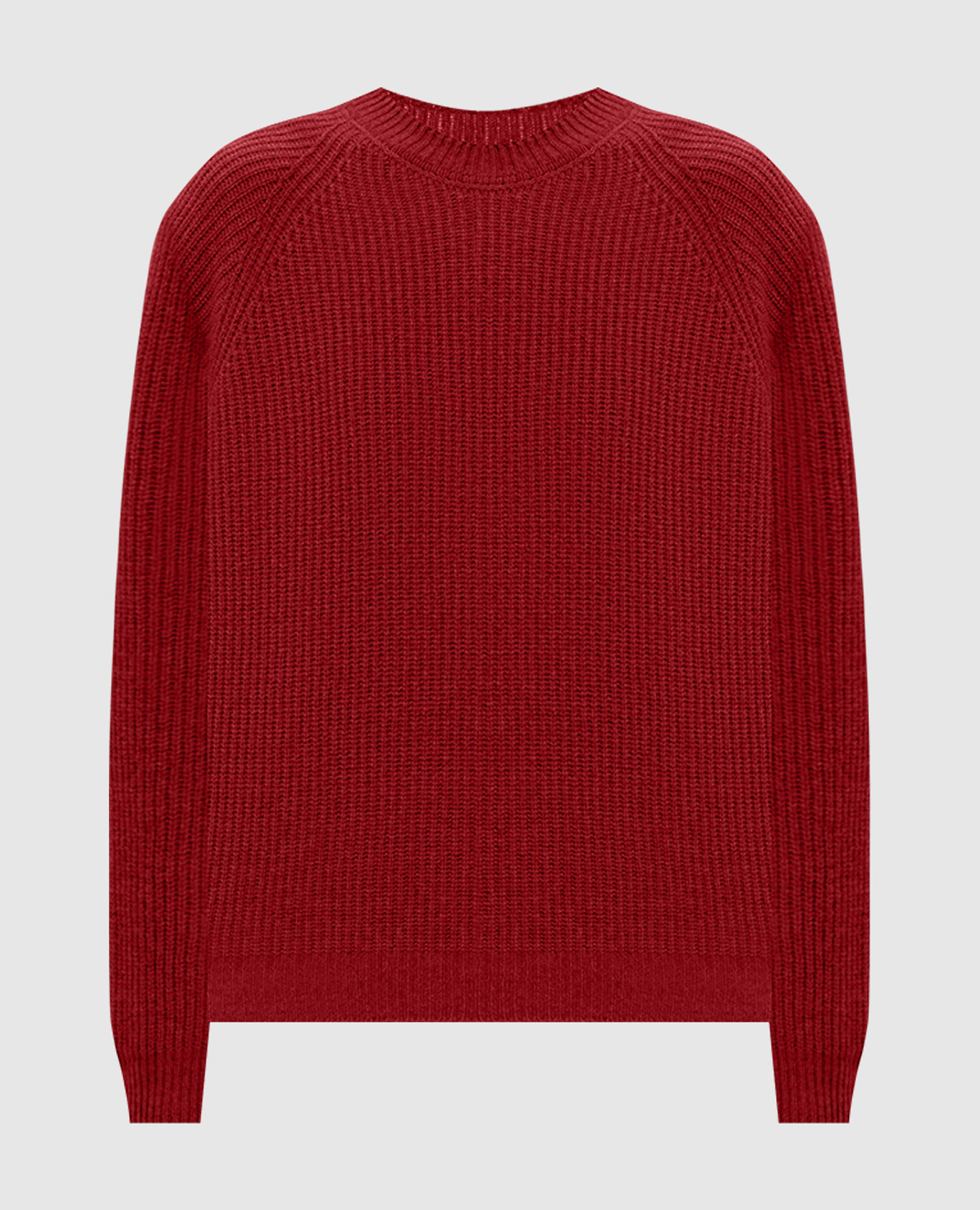 Burgundy LYLLA cashmere and wool sweater John Smedley