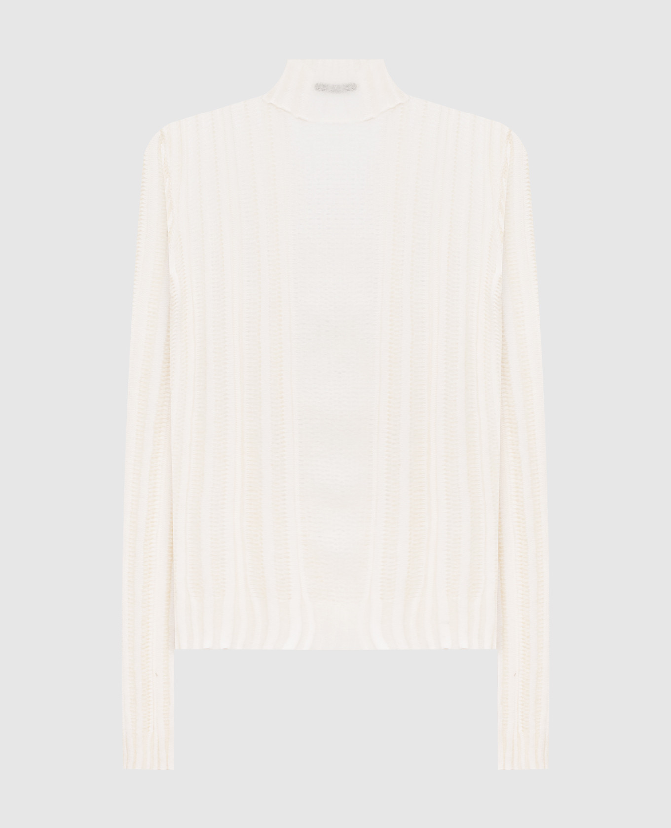 Beige Aamu cashmere, silk and alpaca wool turtleneck