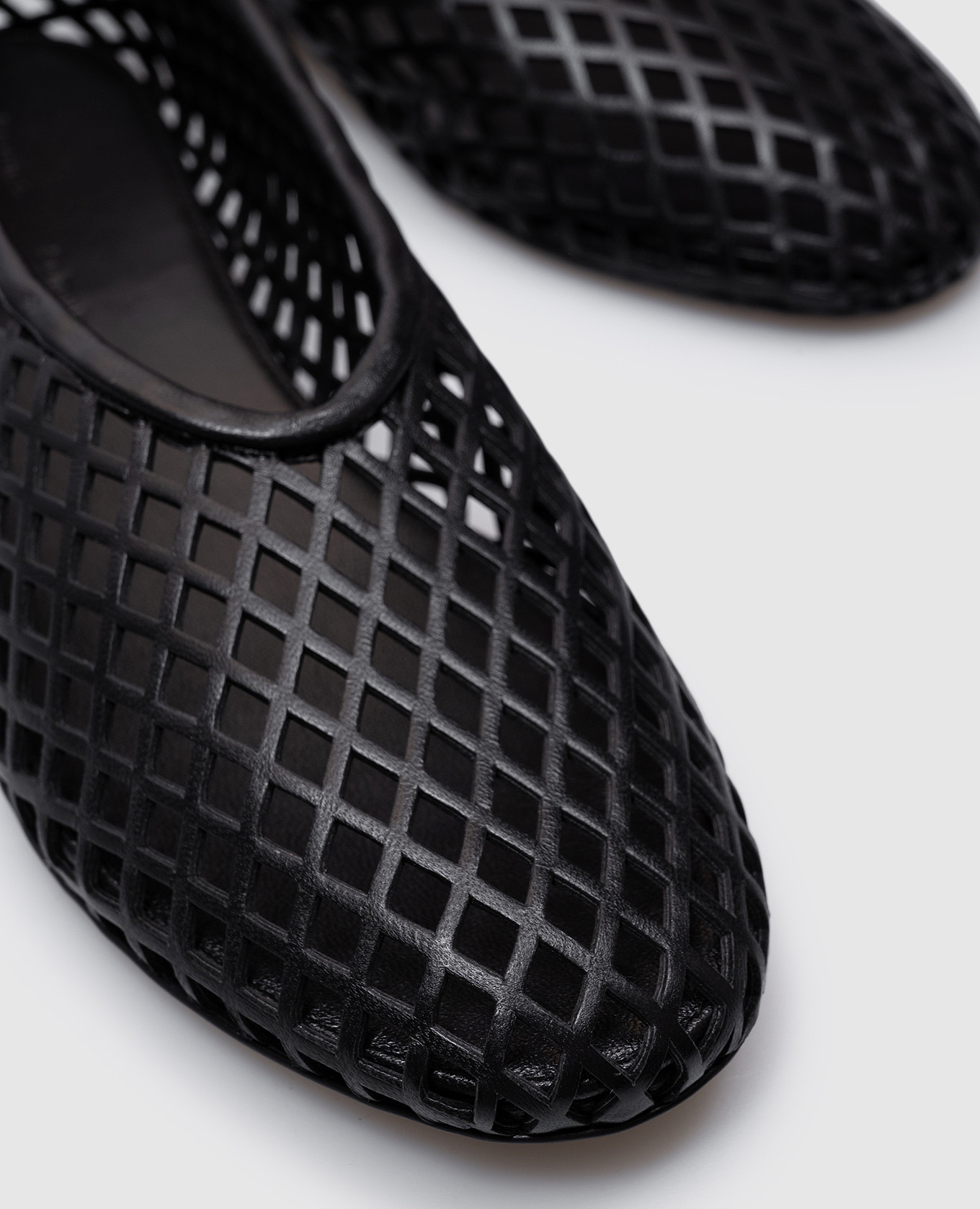 

Tee black leather ballet flats with perforations PROENZA SCHOULER