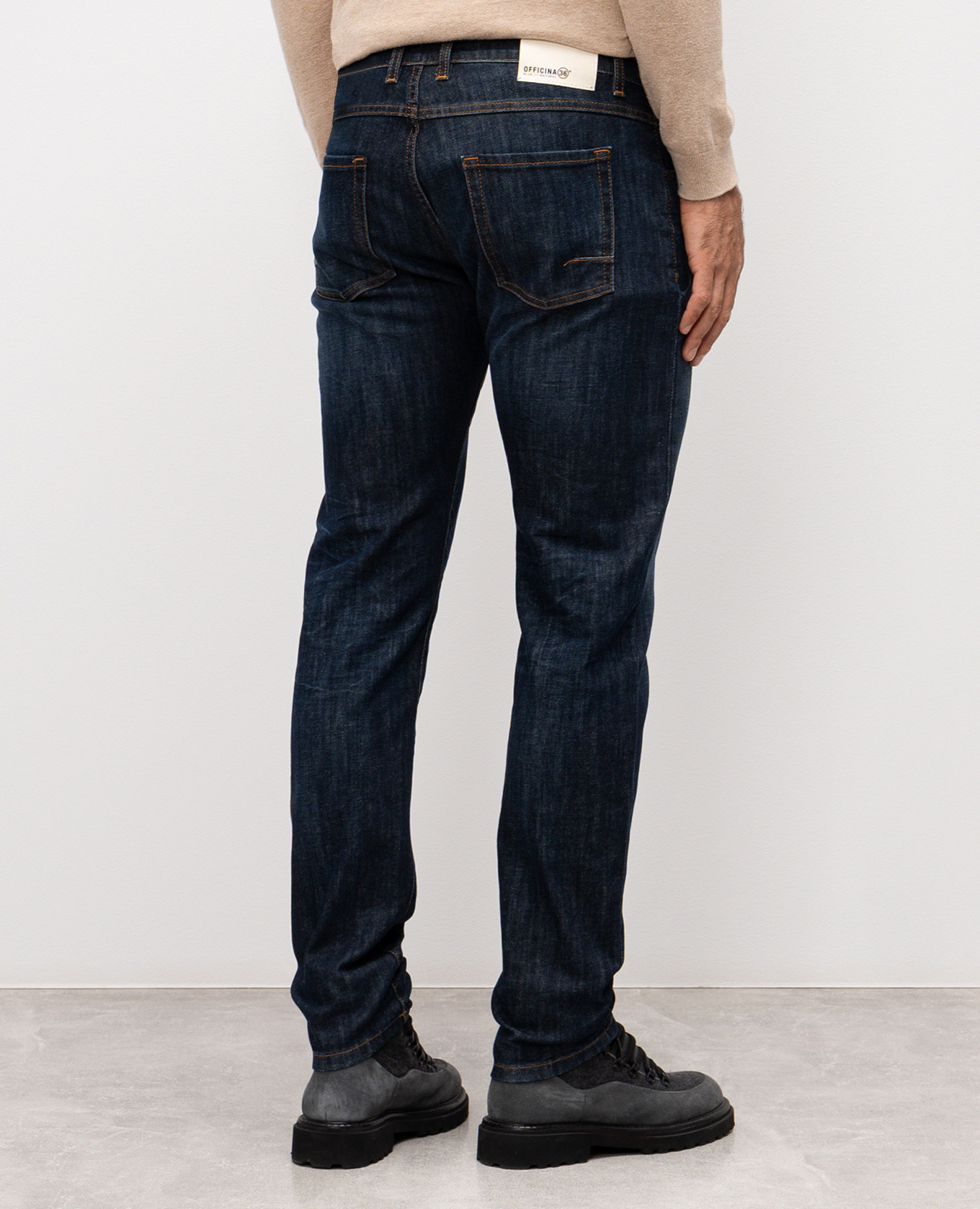 Blue jeans with a worn effect Officina 36 4