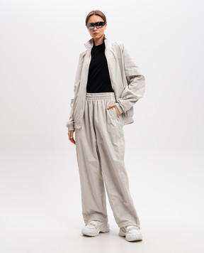 Vetements Beige sports pants with stripes UA66PA320W