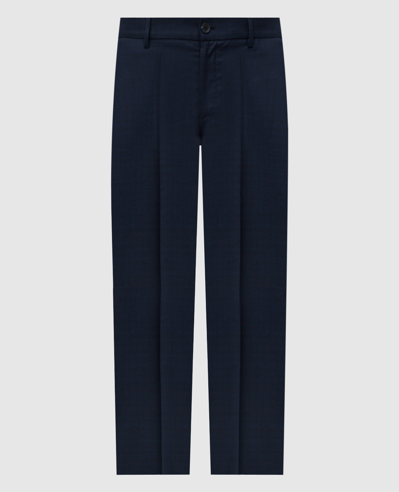 Blue wool pants Stefano Ricci