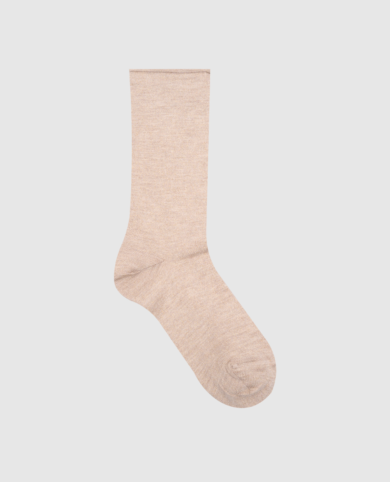 

Beige cashmere and silk socks with lurex Brunello Cucinelli