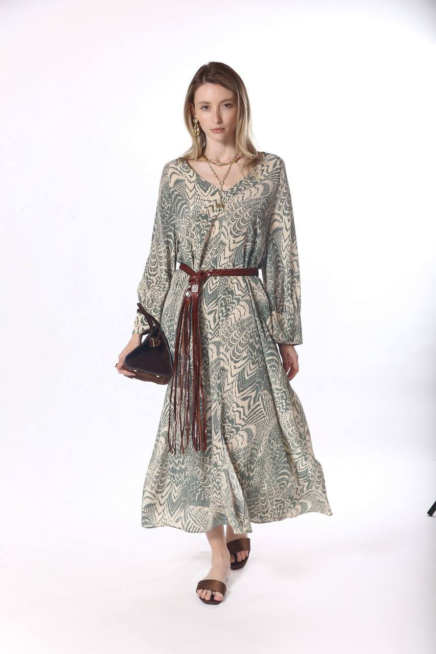 

Green PIRI silk dress Momoni