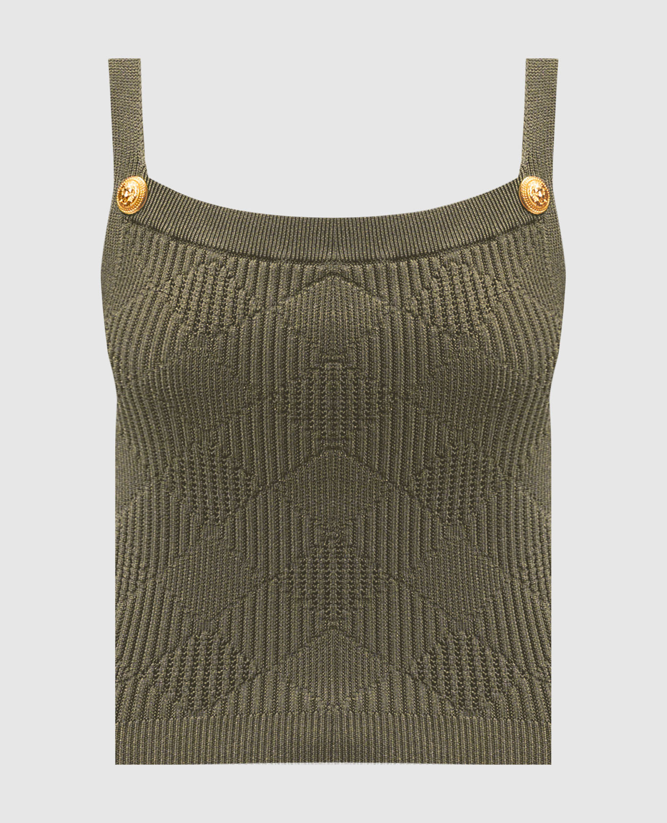 

Green top in a geometric pattern Balmain