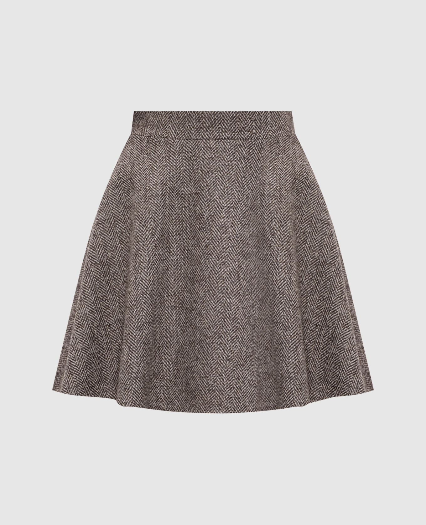 

Brown skirt with patterned wool Brunello Cucinelli