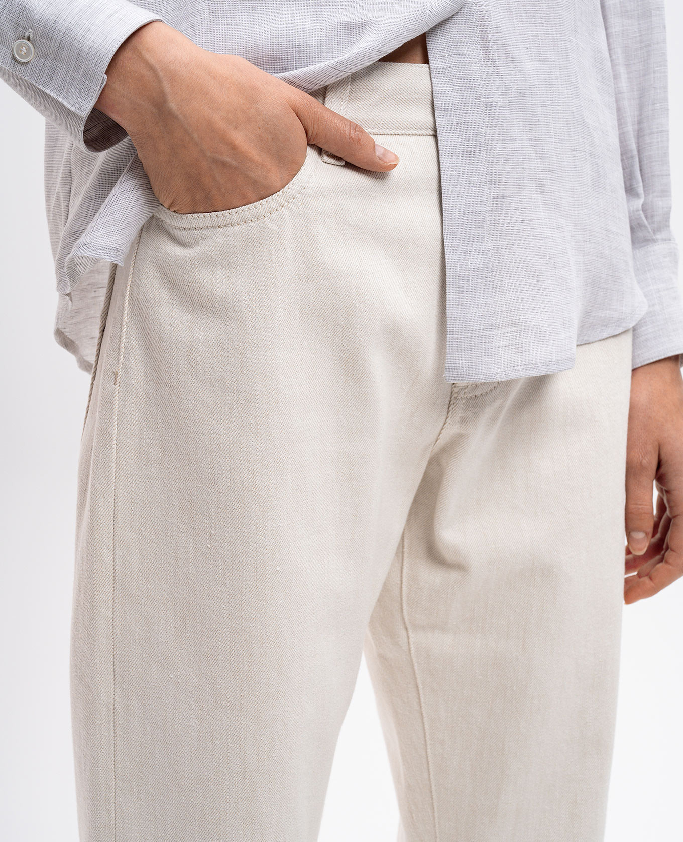 

SANSA white jeans MooRER