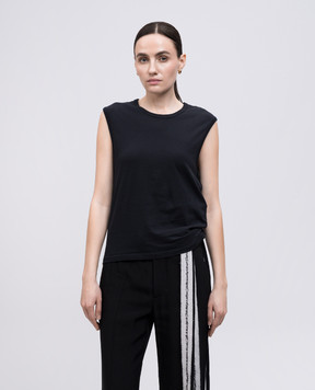 Ann Demeulemeester Black Biba top B0012843FA206