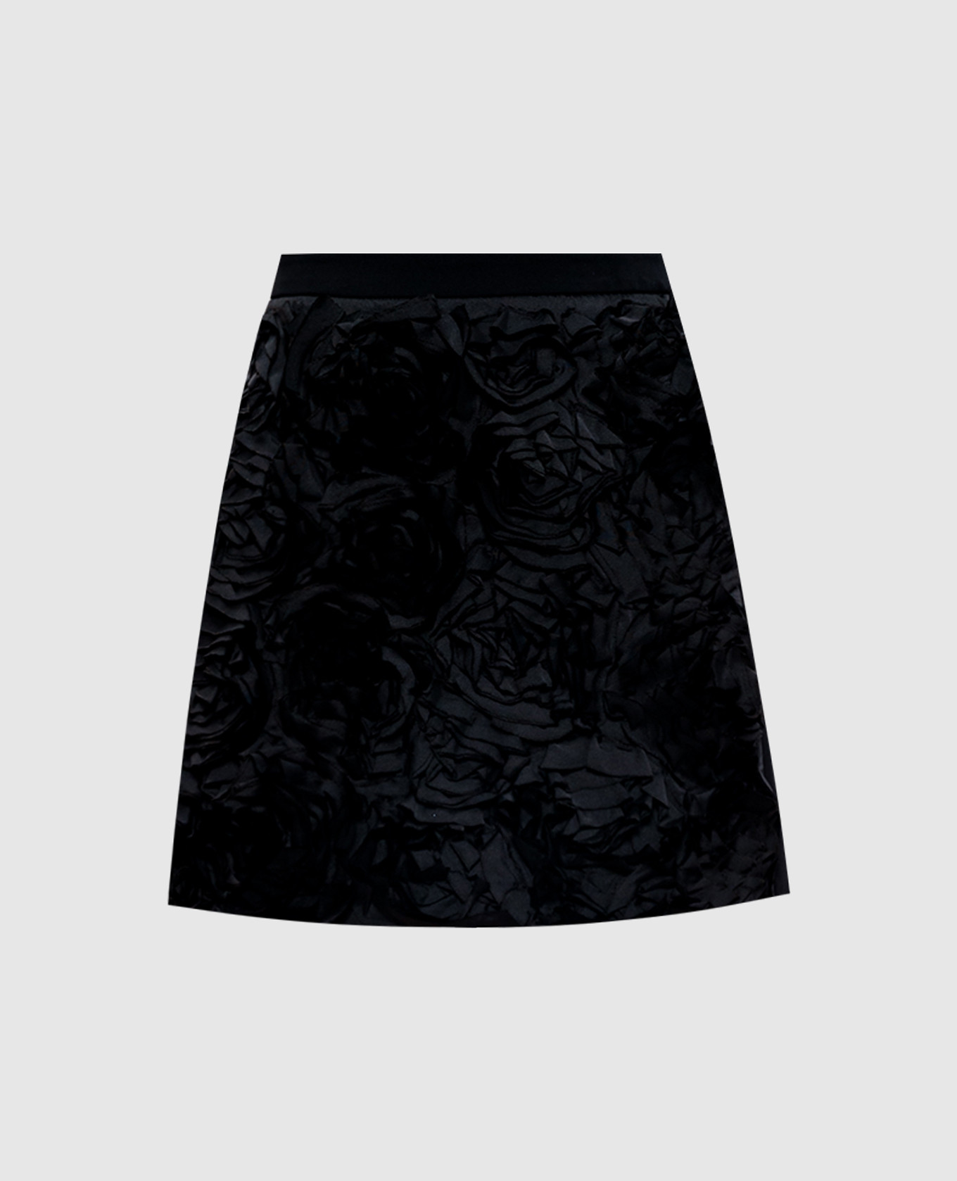 

OZIO black mini skirt with appliqués Max Mara