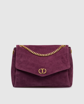Twinset Purple suede Dreamy bag 252TB7360